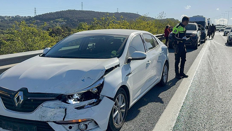 Kuzey Marmara Otoyolu’nda zincirleme trafik kazasında 8 araçta hasar oluştu