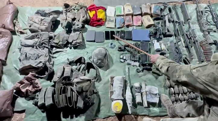 Pençe-Kilit Harekatı bölgesinde terör örgütünün kullandığı mağara tespit edildi