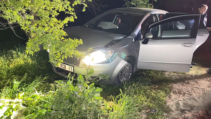 Polisten kaçan ehliyetsiz sürücü kaza yapınca yakalandı