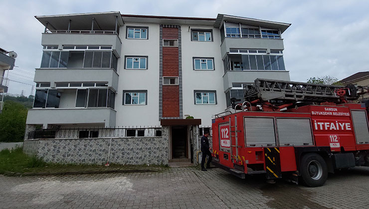 Samsun’da apartmanda çıkan yangında 1 kişi hayatını kaybetti