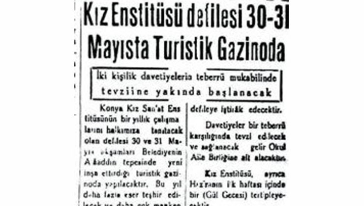 1959’da Alâeddin Tepesinde defile