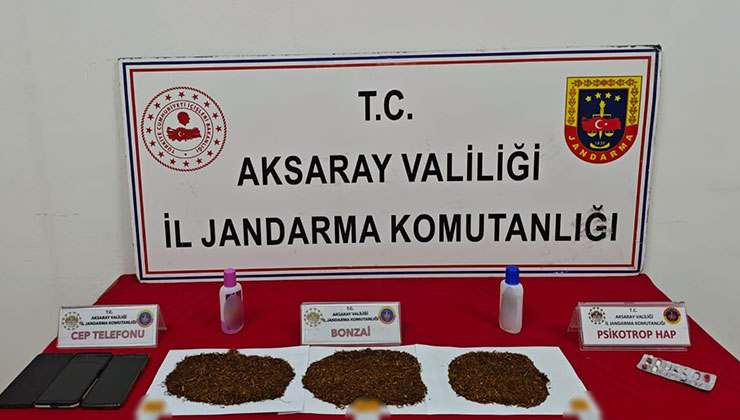 Aksaray’da jandarmadan uyuşturucu operasyonu: 3 tutuklama