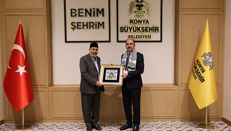 Başkan Altay, Filistin Âlimler Heyeti Başkanı Tekruri’yi ağırladı
