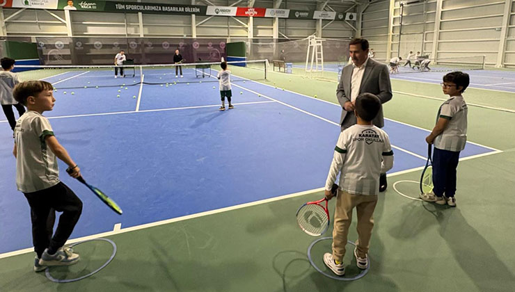 Başkan Kılca Tenis Kortu’nu ziyaret etti