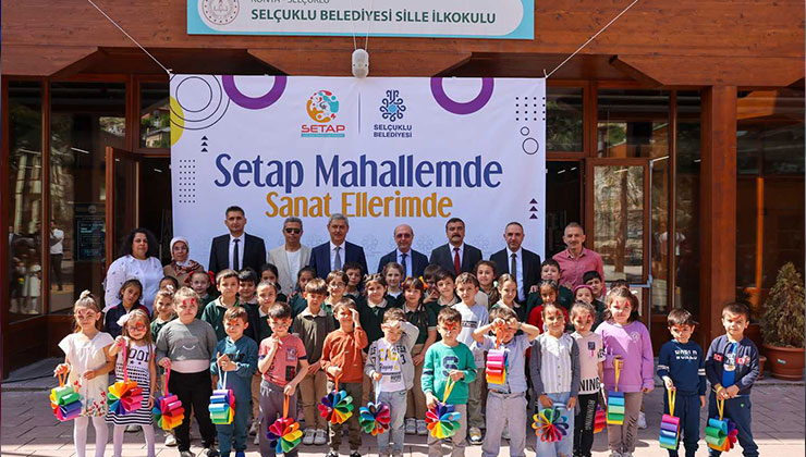 Başkan Pekyatırmacı, “SETAP Mahallemde Sanat Ellerimde” programı kapsamında öğrencilerle bir araya geldi