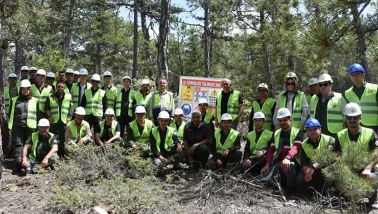 Beyşehir’de ormancılar ağaç kesim tekniklerini öğrendi