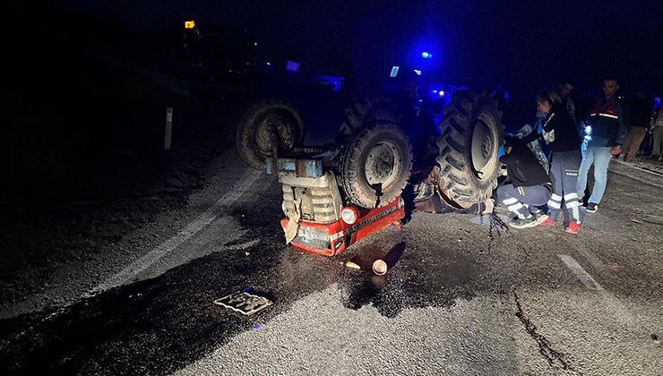 Çorum’da traktör altında kalan sürücü öldü