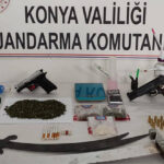 Çumra’da jandarmadan uyuşturucu operasyonu