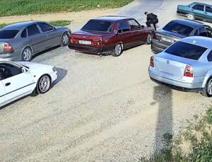 Drift atıp, yolu kapatarak tabancayla ateş açtılar; o anlar kamerada