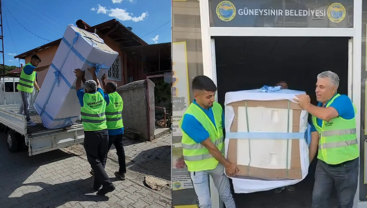 Güneysınır’da evlenecek gençlere beyaz eşya hediyesi