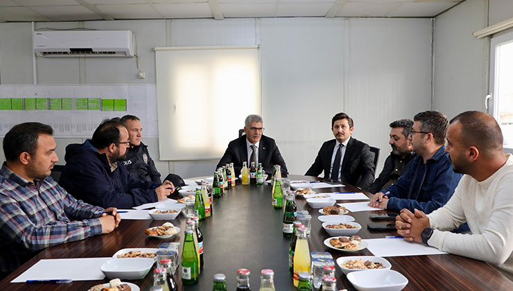 Karaman-Ulukışla Hızlı Tren Hattı’nda saha incelemesi