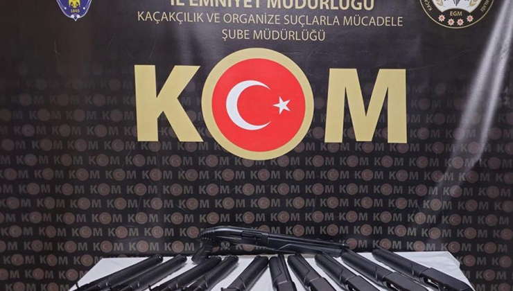 Karaman’da 1 haftada 13 ruhsatsız silah ele geçirildi
