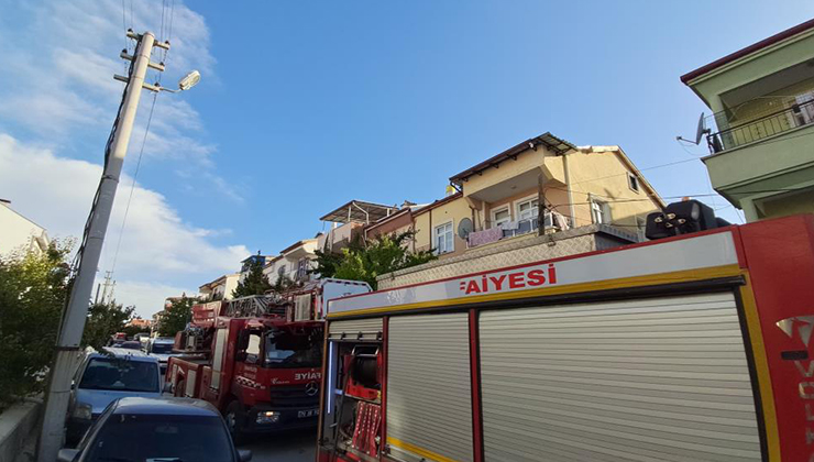 Karaman’da öfkeli koca evin çatısını ateşe verdi