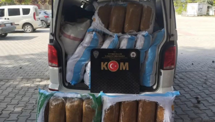 Kayseri’de 940 kilo kaçak tütün ele geçirildi