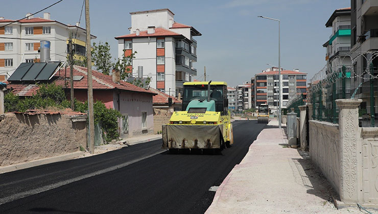 Konya’da Erenler ve Mengene mahallelerine sıcak asfalt