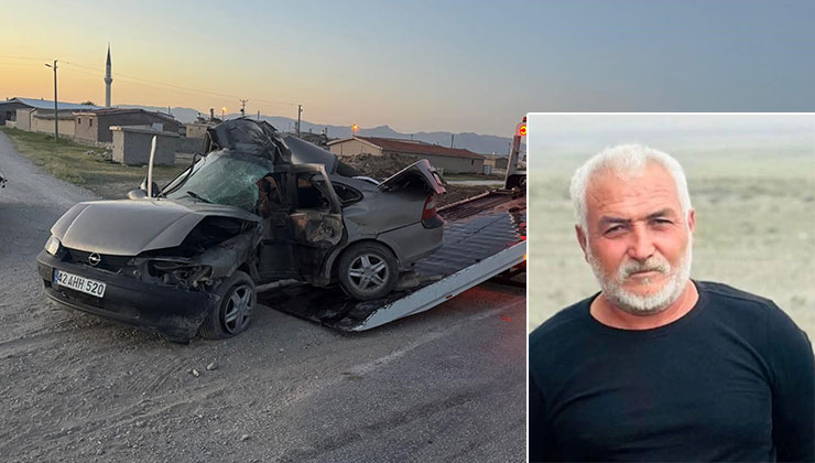Konya’da ölümle sonuçlanan trafik kazası kamerada