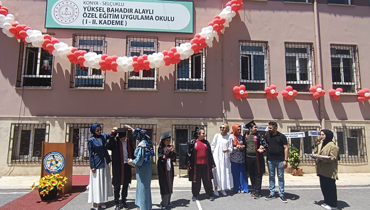 Konya’da özel eğitim öğrencileri için mezuniyet töreni düzenlendi