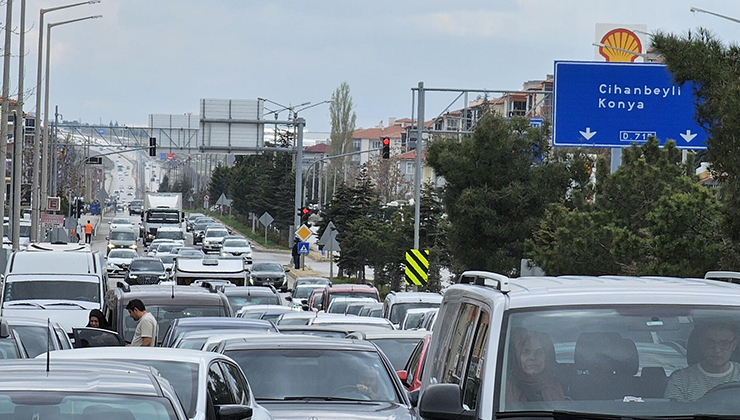 Konya’da trafiğe kayıtlı taşıt sayısı 947 bin 585’e ulaştı
