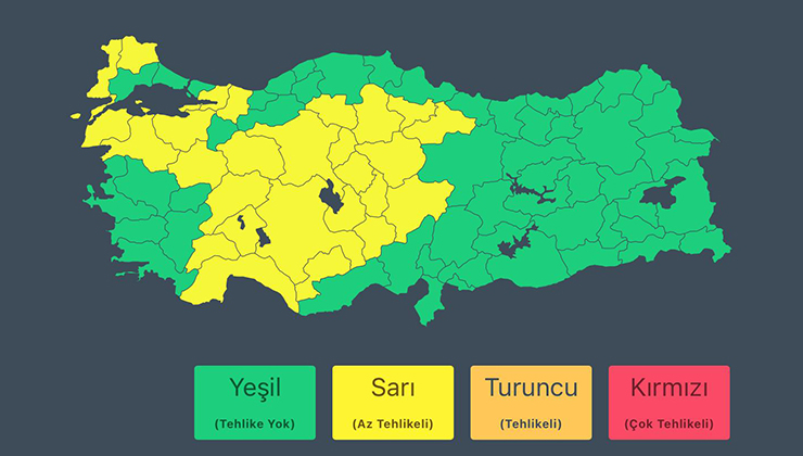 Konya’nın da olduğu 28 ilde sağanak ve fırtına nedeniyle ‘sarı uyarı’
