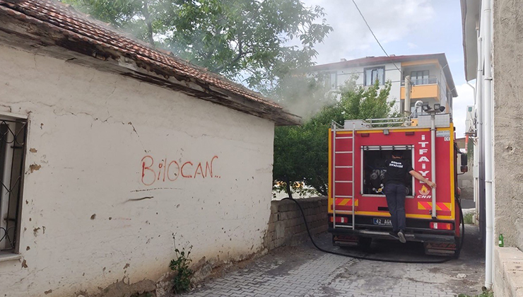 Kulu’da müstakil evde yangın çıktı