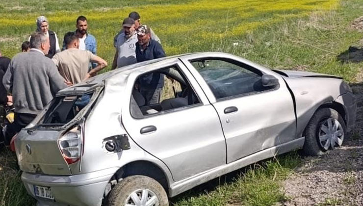 Kulu’da otomobil takla attı: 1 yaralı