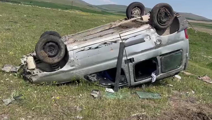 Kulu’da otomobil takla attı: 2 yaralı