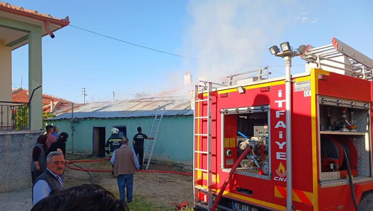 Kulu’da tandır evi yandı