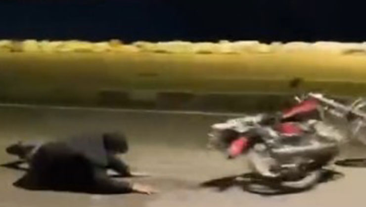 Motosiklet şovu kötü bitti