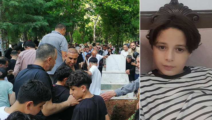 Motosikletin çarpması sonucu hayatını kaybeden 12 yaşındaki çocuk toprağa verildi