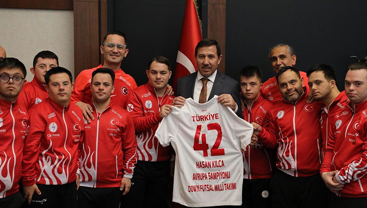 Özel sporculardan Başkan Kılca’ya ziyaret
