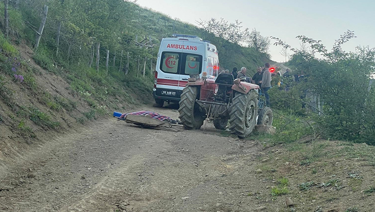 Samsun’da, devrilen traktörün sürücüsü öldü