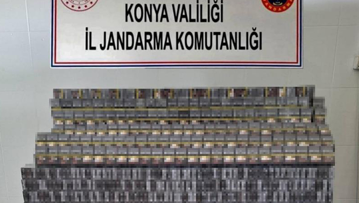 Sarayönü’nde 3 bin 700 gümrük kaçağı sigara ele geçirildi