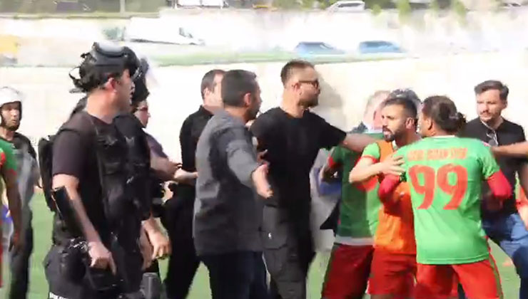 Şırnak’ta koruma polisi, atılan golden sonra çıkan olaylarda futbolcuyu darp etti