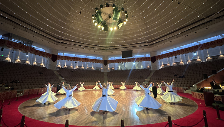 Teşrif-i Mevlana etkinlikleri kapsamında Sema Ayini Şerifi icra edildi