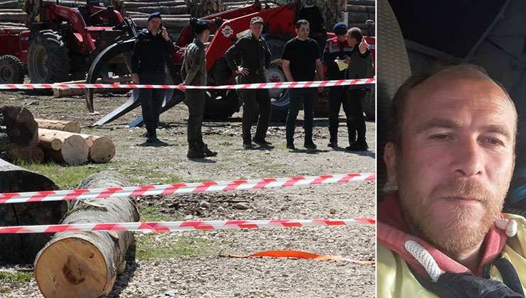 Tonlarca tomruk üzerine devrildi, hastanede hayatını kaybetti