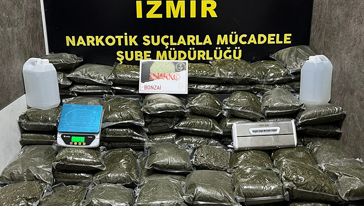 126 kilogram ‘insan yiyen’ uyuşturucu, İzmir’de ele geçirildi