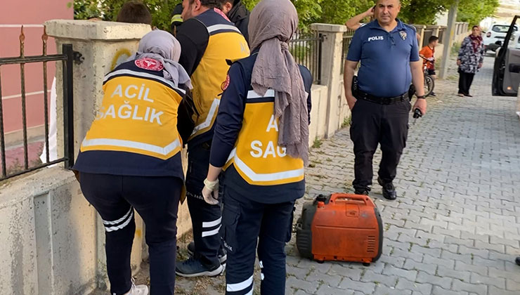 13 yaşındaki çocuk, koluna saplanan demirle hastaneye kaldırıldı