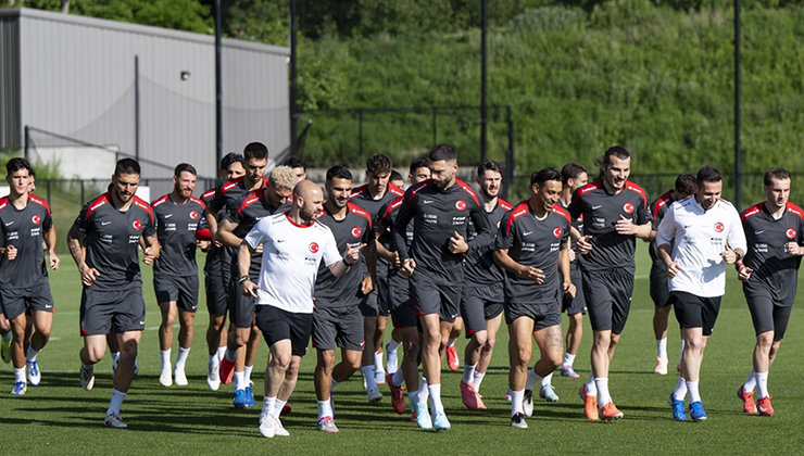 A Milli Futbol Takımı, ABD’deki ilk antrenmanını gerçekleştirdi