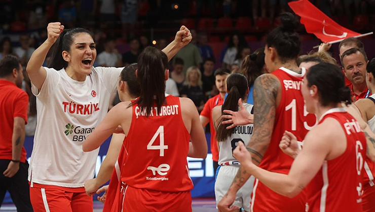 A Milli Kadın Basketbol Takımı, Avrupa Şampiyonası’nda çeyrek finalde