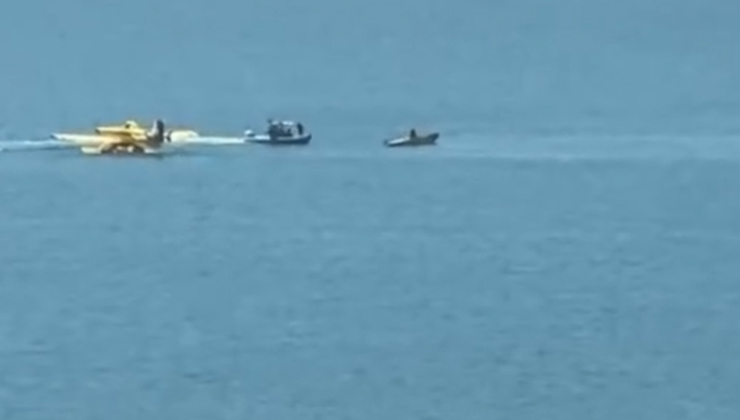 Adana’da yangın söndürme uçağı, kırıma uğradı