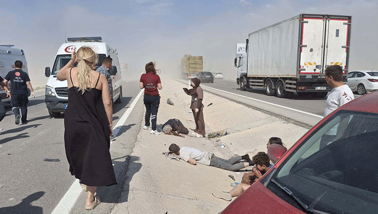 Aksaray’da kum fırtınası zincirleme kazaya neden oldu: 11 yaralı