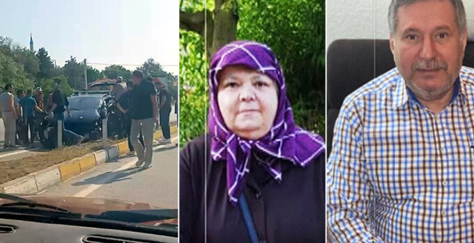 Almanya’dan bayram tatiline gelen çift kazada hayatını kaybetti
