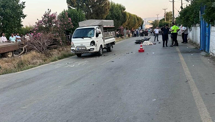 Aydın’da kamyonet ile motosiklet çarpıştı; 1 ölü, 2 yaralı