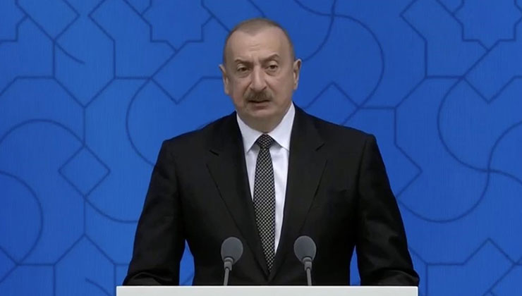 Azerbaycan Cumhurbaşkanı Aliyev, Filistin’in haklı taleplerini destekleyeceklerini belirtti
