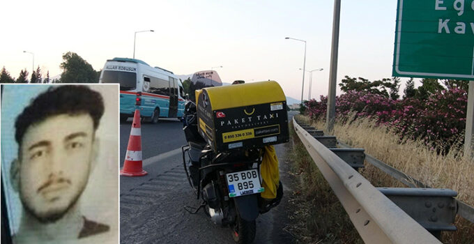 Bariyere çarpan motosikletin sürücüsü motokurye hayatını kaybetti