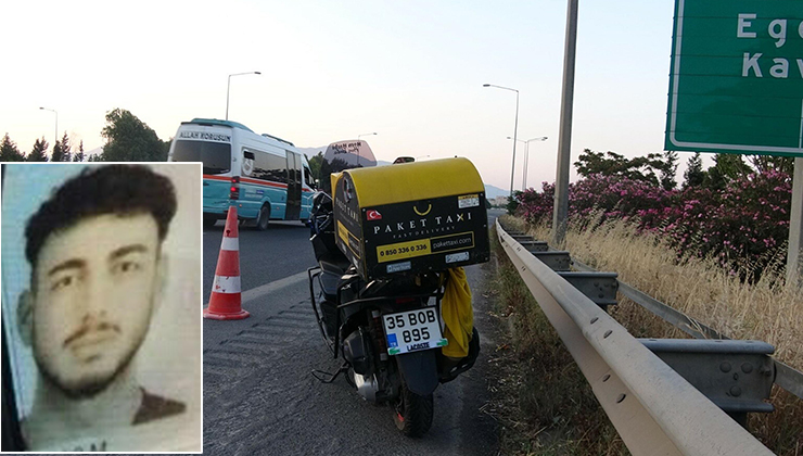 Bariyere çarpan motosikletin sürücüsü motokurye hayatını kaybetti