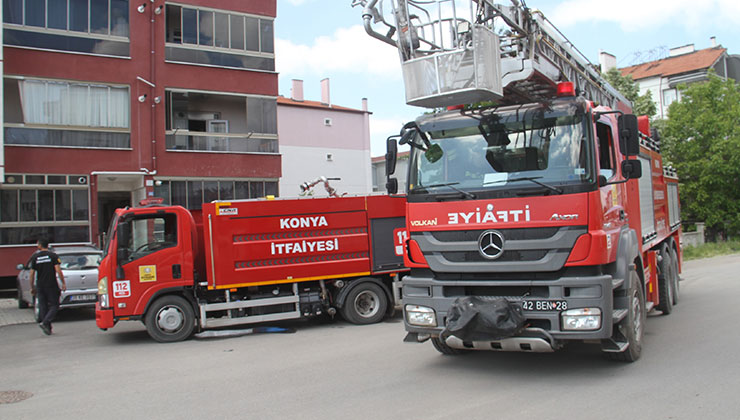 Beyşehir ve Hüyük’te yangın