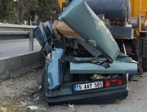 Burdur’da kaza; 1 ölü, 1 yaralı