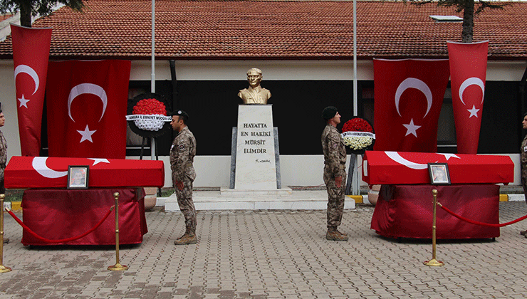 Çankırı’daki kazada yaşamını yitiren 2 polis memuru, memleketlerine uğurlandı