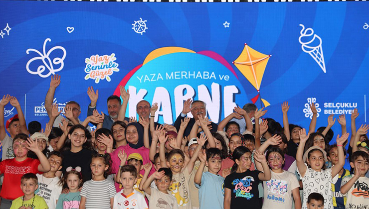 Çocuklar Yaza Merhaba Karne Şenliği’nde doyasıya eğlendi